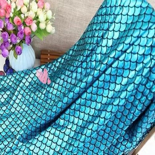 Holographic Fish Scale Stretch Fabric By The Yard | 10 Colors, 58" Wide, 2-Way Stretch for Dance Costumes & Stage Decor