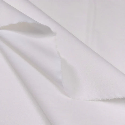 Combed Cotton Shirting, 40s Poplin, 59 in Wide - Natural White