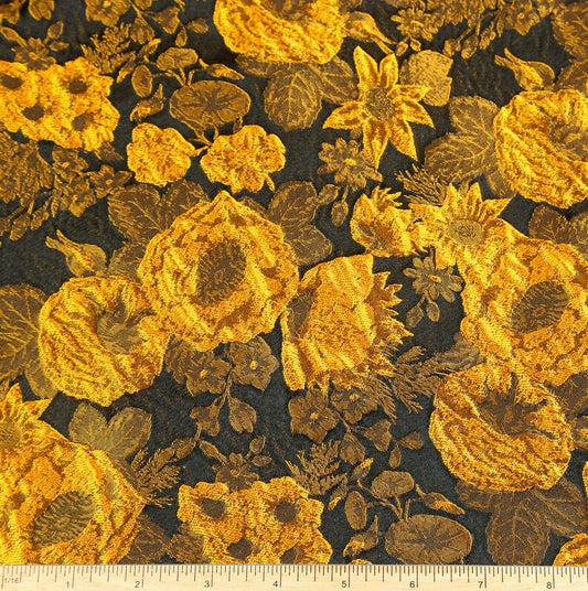 Floral Brocade Jacquard Fabric - Detail