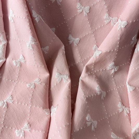 Bowknot Floral Jacquard - Beige
