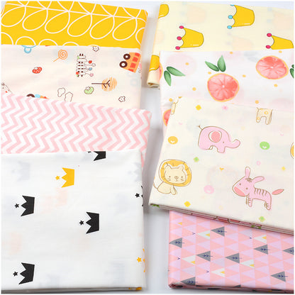 Baby Cartoon Print Cotton Twill Fabric, Cute Kids Cloth for Bedding & Apparel