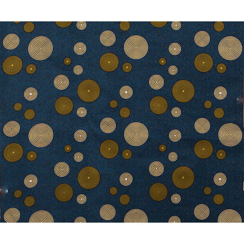 African Wax Print Fabric, Geometric Motif Polyester (3 Prints)