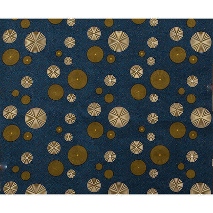 African Wax Print Fabric, Geometric Motif Polyester (3 Prints)