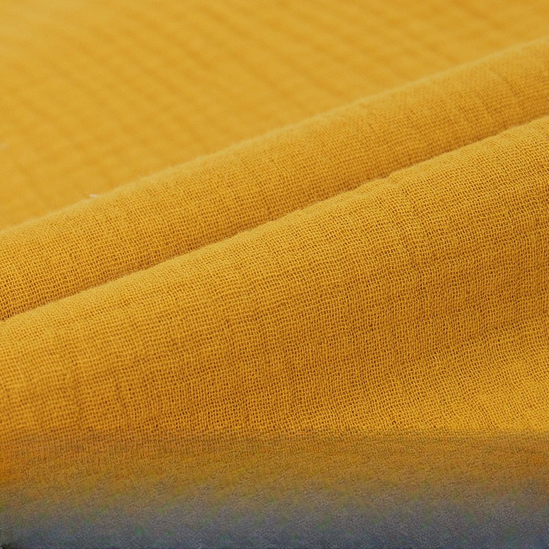 Double Gauze Cotton Fabric, Soft 40*40 Muslin Cloth for Baby & Dresses - Ginger Yellow