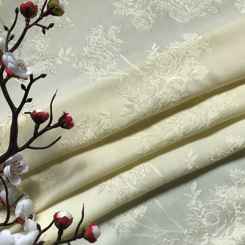 Viscose Rayon Sheen Jacquard Fabric, for Hanfu & Blouses