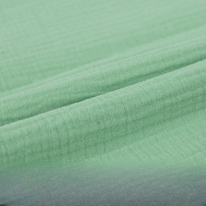 Double Gauze Cotton Fabric, Soft 40*40 Muslin Cloth for Baby & Dresses - Light Green