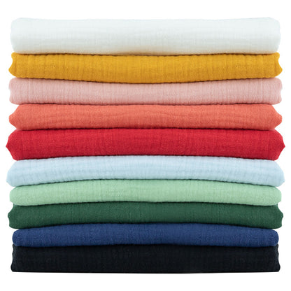 Double Gauze Cotton Fabric, Soft 40*40 Muslin Cloth for Baby & Dresses