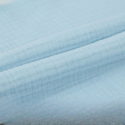 Double Gauze Cotton Fabric, Soft 40*40 Muslin Cloth for Baby & Dresses - Light Blue