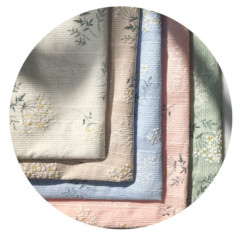 Cotton Bouquet Jacquard Fabric, for Dresses & DIY