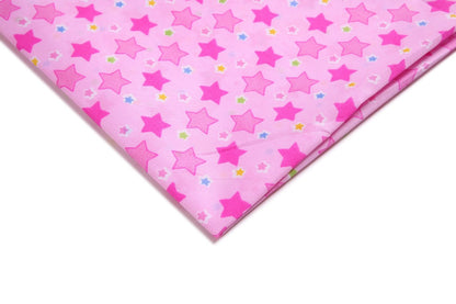 Printed Polyester Fabric - Apparel & Craft by the Yard - Pink
