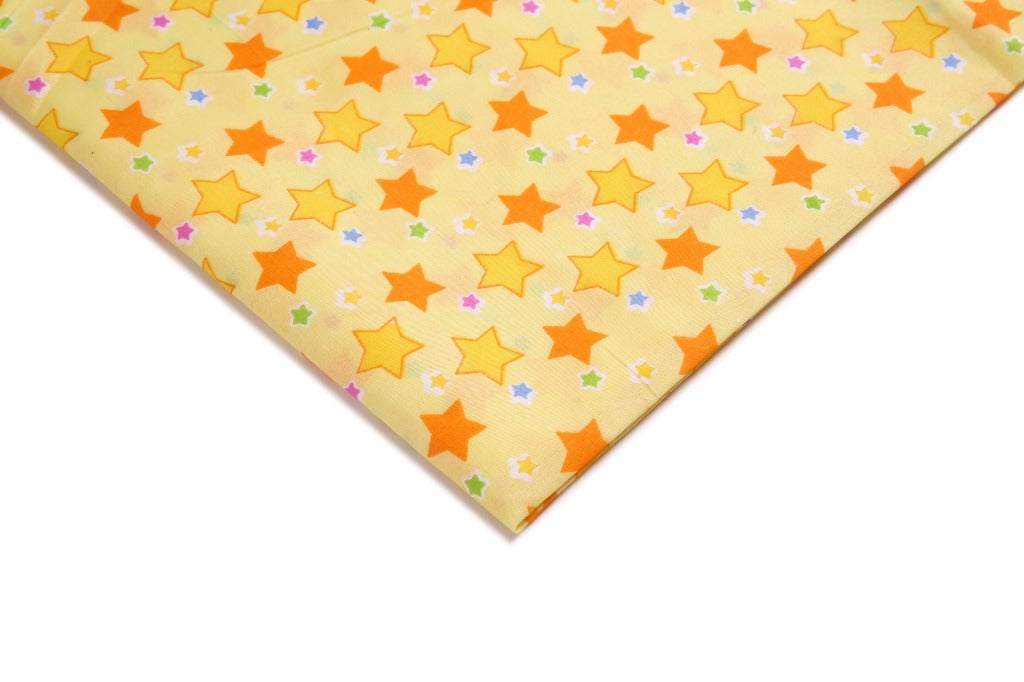 Printed Polyester Fabric - Apparel & Craft by the Yard - Yellow