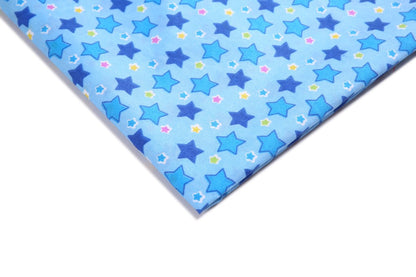 Printed Polyester Fabric - Apparel & Craft by the Yard - Blue