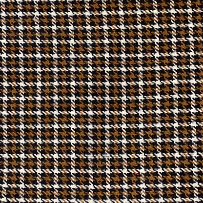 Houndstooth Tweed Fabric, 4 Colors for Jackets, Pants & Decor - Chocolate