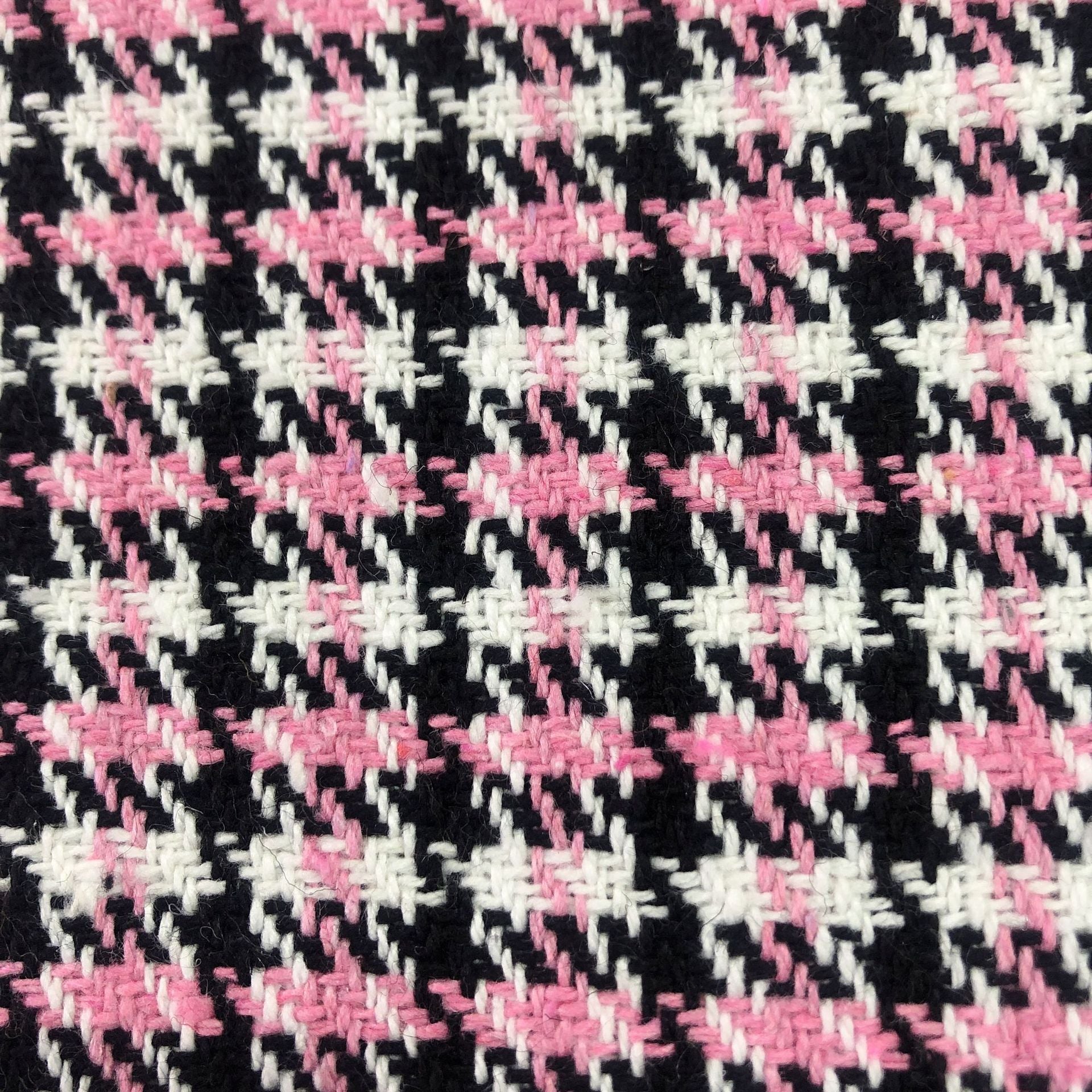 Houndstooth Tweed Fabric, 4 Colors for Jackets, Pants & Decor