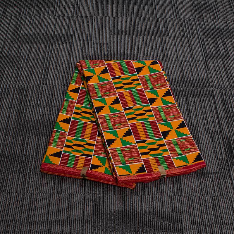 African Wax Print Fabric, Double-Sided Polyester (Premium)
