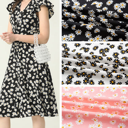 Cotton Poplin Fabric, Floral Printed, for Summer Shirts, Dresses & Blouses
