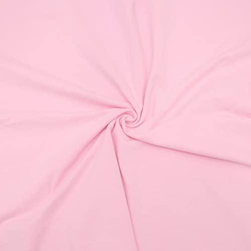 ITY Jersey Knit Fabric by the Yard - 2-Way Stretch Apparel - Light Pink