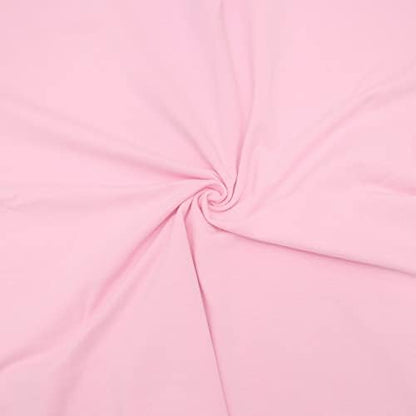 ITY Jersey Knit Fabric by the Yard - 2-Way Stretch Apparel - Light Pink