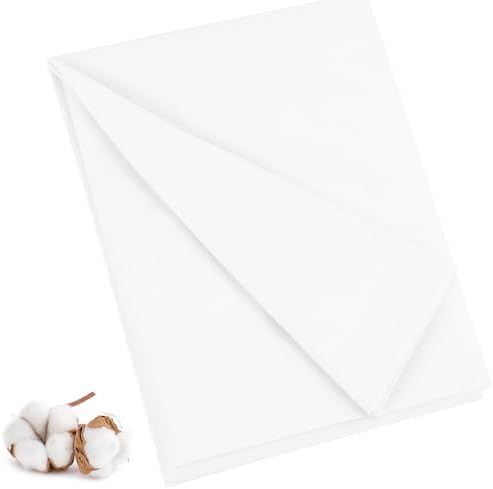 100% Cotton Muslin Fabric, Unbleached for Sewing & Crafts - Bleached
