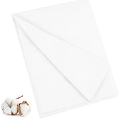 100% Cotton Muslin Fabric, Unbleached for Sewing & Crafts - Bleached