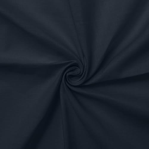 Cotton Lawn Fabric, 150 cm Wide - Navy