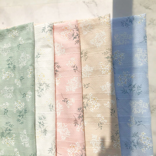 Cotton Bouquet Jacquard Fabric, for Dresses & DIY