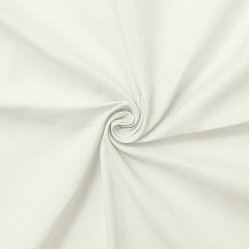 Cotton Lawn Fabric, 150 cm Wide - Ivory White