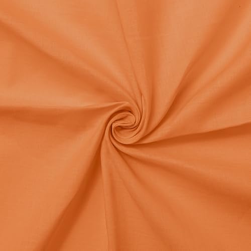 Cotton Lawn Fabric, 150 cm Wide - Orange