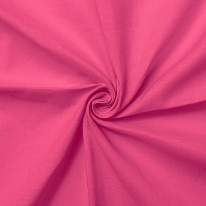 Cotton Lawn Fabric, 150 cm Wide - Rose Pink