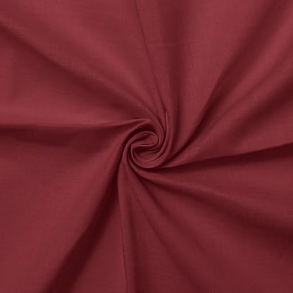 Cotton Lawn Fabric, 150 cm Wide - Burgundy