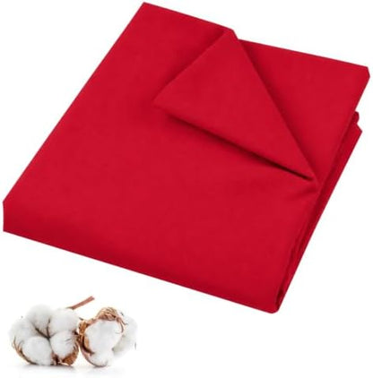 100% Cotton Muslin Fabric, 63 Inch Wide - Red