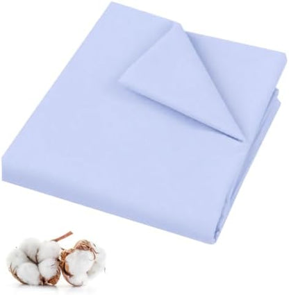 100% Cotton Muslin Fabric, 63 Inch Wide - Blue