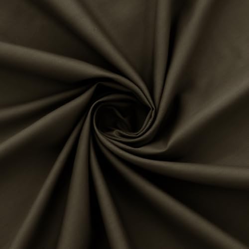 Soft Cotton Fabric, Breathable for DIY Crafts & Apparel - Chocolate Brown