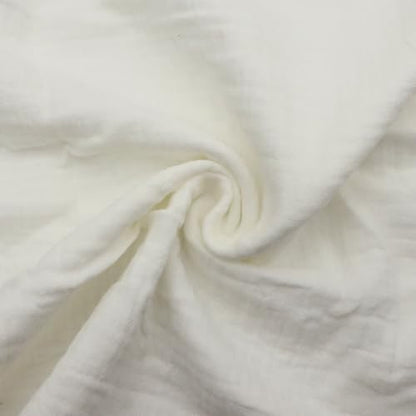 Cotton Double Gauze Fabric - Crinkle Dress & Craft by the Yard - Off White