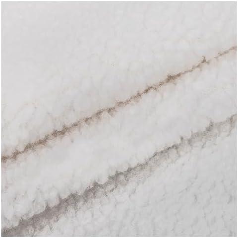 Shaggy Craft Fur Sherpa Fleece Fabric, Plush Cloth for Toys & Throws - White