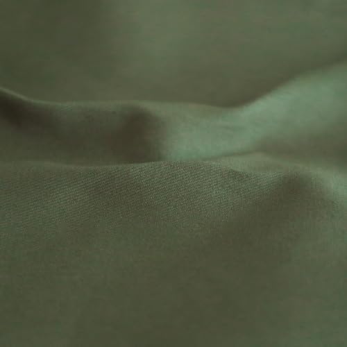 100% Cotton Twill Fabric, 5oz Lightweight for Apparel & Crafts - Olive Green