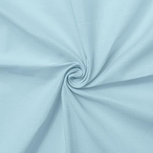 Cotton Lawn Fabric, 150 cm Wide - Light Blue