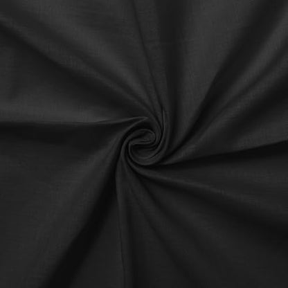 Cotton Lawn Fabric, 150 cm Wide - Black
