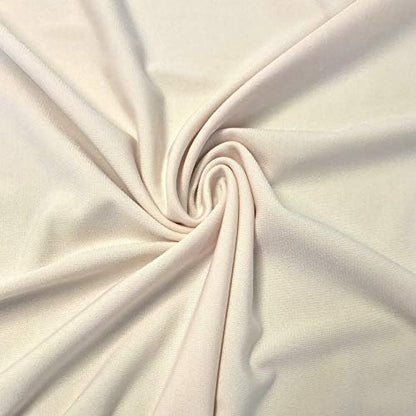 ITY Jersey Knit Fabric by the Yard - 2-Way Stretch Apparel - Ivory