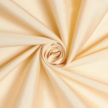 Taffeta Lining Fabric by the Yard - 100% Polyester, 80 GSM - Beige