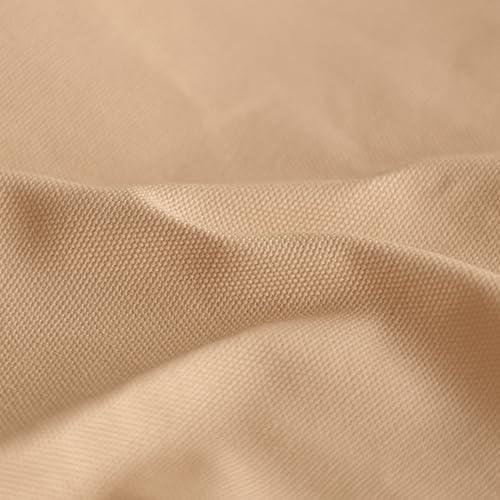 100% Cotton Canvas Fabric, 10oz Heavy for Bags & Upholstery - Apricot