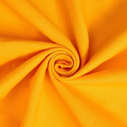 Cotton Duck Canvas Fabric by the Yard - Heavy Duty 10 Oz - Sunflower Yellow