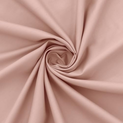 Soft Cotton Fabric, Breathable for DIY Crafts & Apparel - Dusty Pink