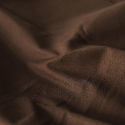 100% Cotton Canvas Fabric, 10oz Heavy for Bags & Upholstery - Brown