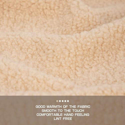 Shaggy Craft Fur Sherpa Fleece Fabric, Plush Cloth for Toys & Throws