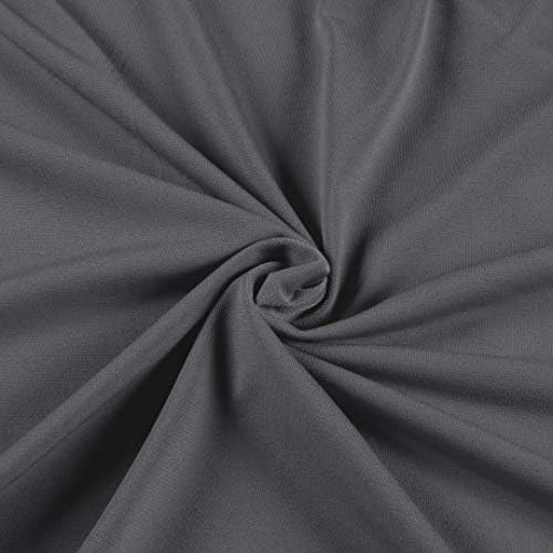 ITY Jersey Knit Fabric by the Yard - 2-Way Stretch Apparel - Charcoal