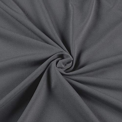 ITY Jersey Knit Fabric by the Yard - 2-Way Stretch Apparel - Charcoal