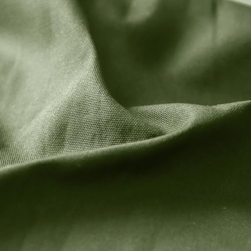 100% Cotton Canvas Fabric, 10oz Heavy for Bags & Upholstery - Olive Green