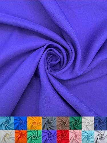Polyester Poplin Fabric, Smooth Weave for Shirts & Apparel - Purple
