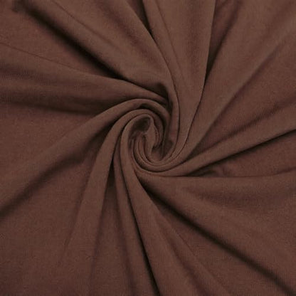 ITY Jersey Knit Fabric by the Yard - 2-Way Stretch Apparel - Brown